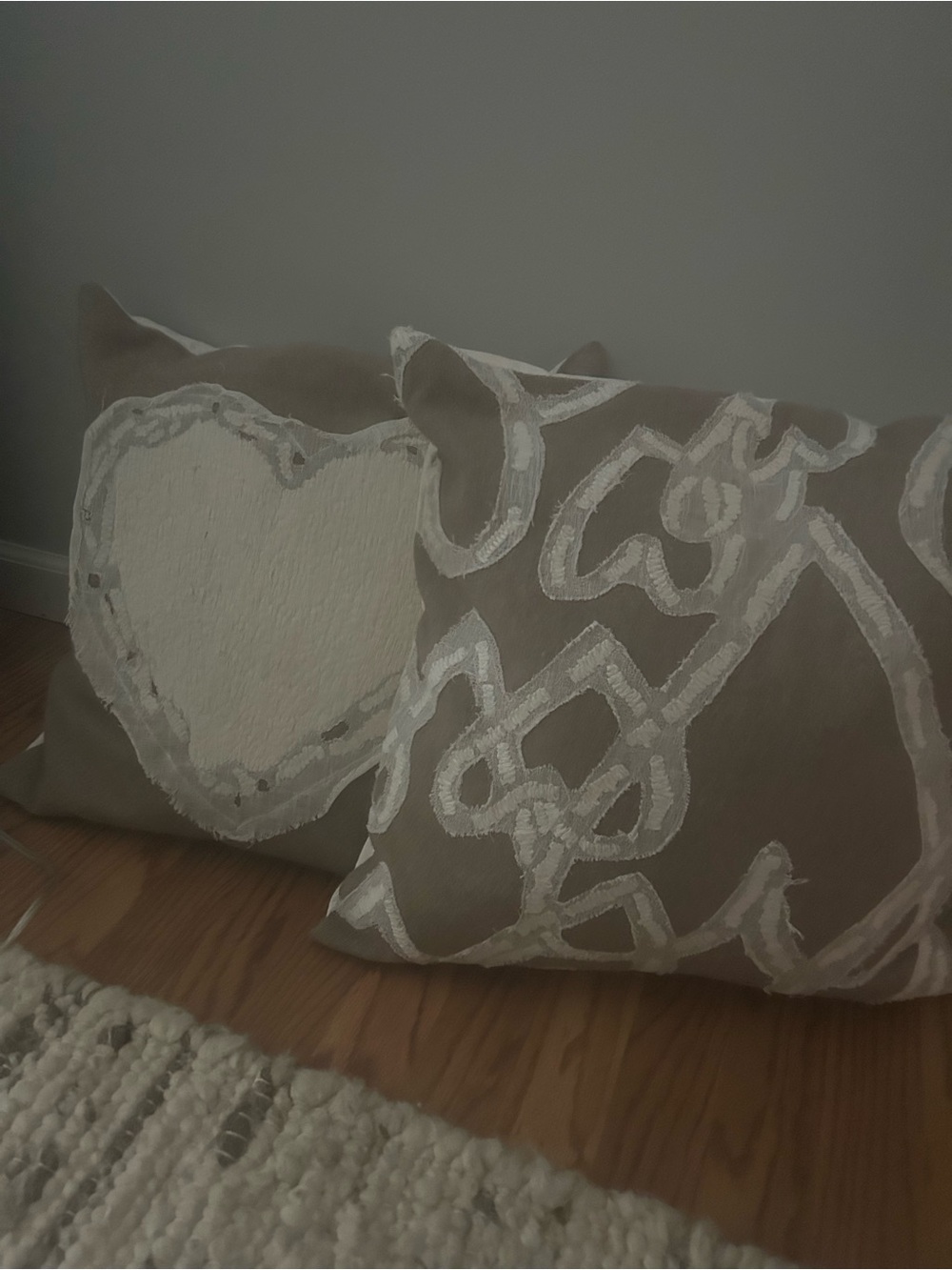 Pottery Barn accent 20x20 accent pillow covers.  Inserts included